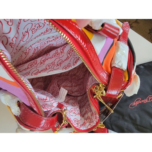 Ed Hardy Y2K Sally Embroidered Tote Bag w/ Wallet & Dust Cover Rare NEW Vintage - Picture 8 of 16